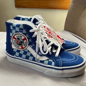 Big kids Vans Save the shark shoes